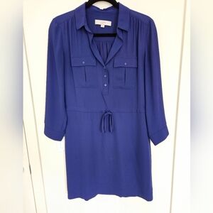 Loft Tie Waist Shirt Dress